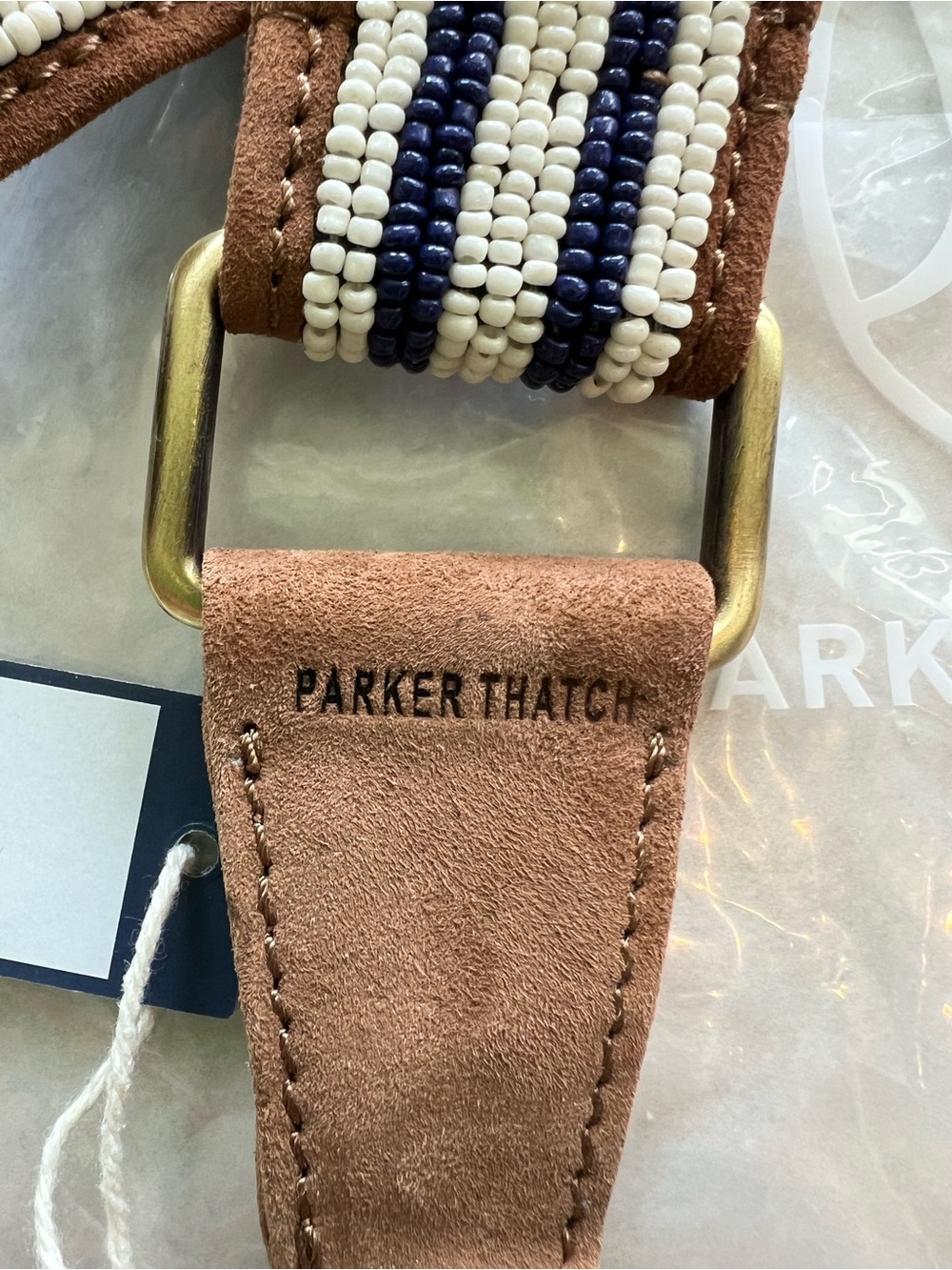 Parker Thatch Beaded And Suede Shoulder Strap NWT - Picture 2 of 3